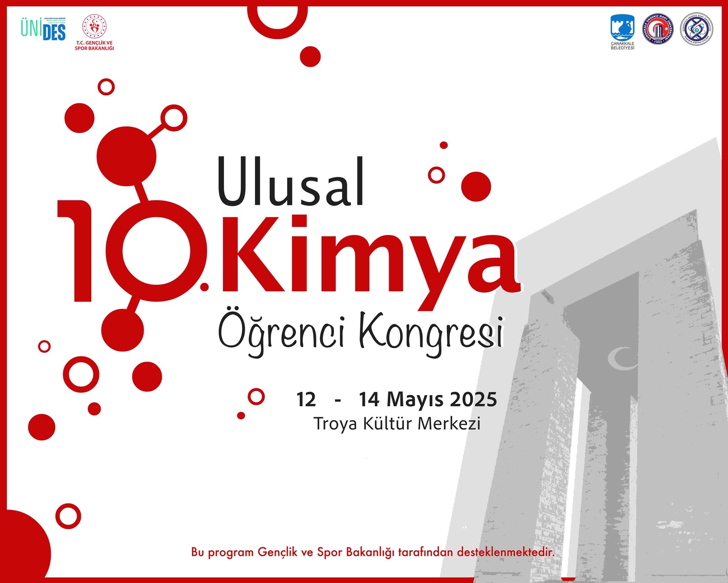 10. Ulusal Kimya Öğrenci Kongresi (12-14 Mayıs 2025)